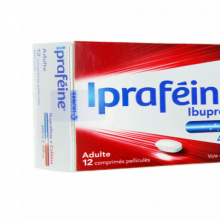 Ipraféine 400/100mg Adulte - 12 comprimés