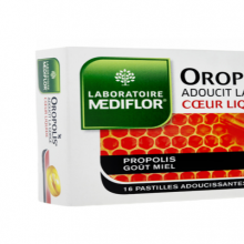 Oropolis Cœur Liquide Miel - 16 pastilles