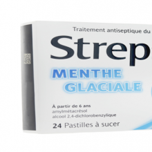 Strepsil Menthe Glaciale - 24 pastilles