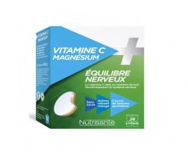 Nutrisanté Vitamine C Magnésium - 24 comprimés à croquer