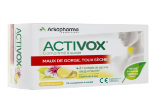 Activox Comprimé à sucer Citron - 24 comprimés