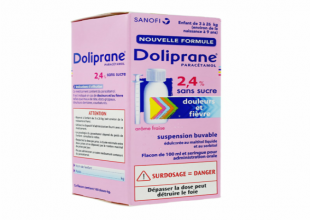 Doliprane Enfant sans sucre - Sirop 100mL