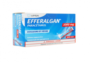 Efferalgan 1000mg Capuccino - 8 sachets de granulés