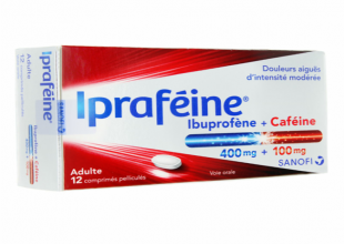 Ipraféine 400/100mg Adulte - 12 comprimés