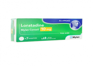 Loratadine 10mg Allergies - 7 comprimés