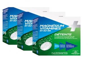 Nutrisanté Magnésium Vitamines B1/B2/B6 - Lot de 3 x 24 comprimés effervescents
