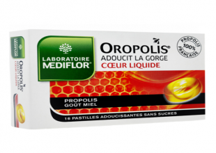 Oropolis Cœur Liquide Miel - 16 pastilles