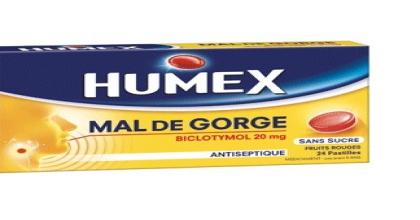 Humex Mal de Gorge Fruits rouges - 24 pastilles