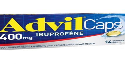 AdvilCaps Ibuprofène 400mg - 14 Capsules molles